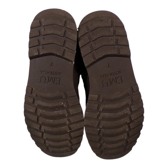 EMU Australia Suede Kemmie Knee-high Waterproof Sheepskin Boots Brown Sz 7 #1051 - Picture 11 of 11